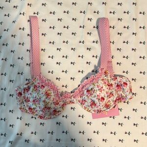 Strawberry Milk Mob Young Love Bikini Top Size Small